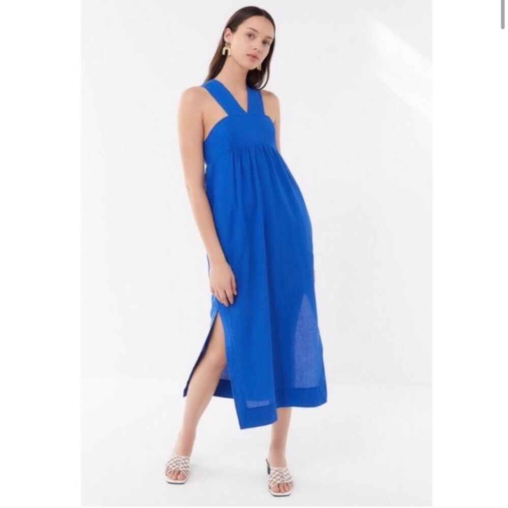 Urban Outfitters Royal Blue Halter Dress